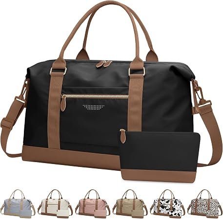 ELONGRIVER Bolsa de viaje de lona para Mujer elongriver bolsa de viaje de lona para mujer